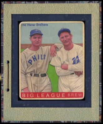 Picture, Helmar Brewing, R319-Helmar Card # 497, Lloyd WANER (HOF); Paul WANER (HOF);, Braves & Phillies, Multiple